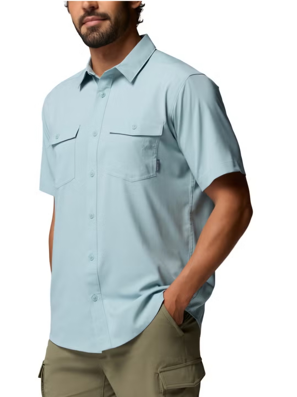 Columbia Men's James Bay Short Sleeve Button-Down Woven Shirt- XL